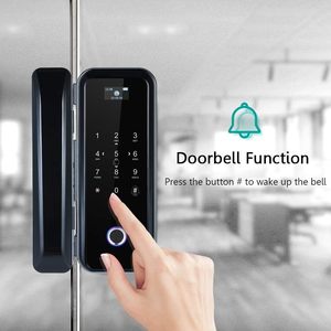Serratura Intelligente per Porta in Vetro di Alta Qualità, Facile Installazione, Biometrica con Impronta Digitale, WiFi Tuya, Cloud, <span class=keywords><strong>12</strong></span> Tasti Digitali Touch - Product Image 4