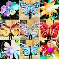 Ailes de papillon gonflables personnalisables, jouet de dessin animé suspendu pour la décoration d'ambiance des boîtes de nuit et des parcs forestiers