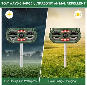 Sajzek Produit le plus vendu Répulsif à ultrasons solaire pour animaux en plein air Renard Souris Oiseau Pigeon Corbeau Chien Animal sauvage <span class=keywords><strong>Chat</strong></span> Répulsif - Product Image 6