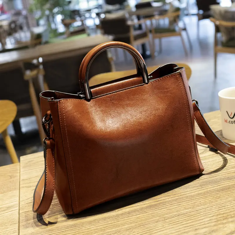 Bolso cruzado de piel sintética para mujer, bolsa de mano femenina, a la moda, 2020