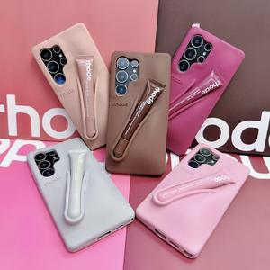 Custodia Protettiva alla Moda SP182 <span class=keywords><strong>Hailey</strong></span> Rhode con Porta Rossetto per Samsung S25 Ultra, S24, S23, A50 - Product Image 1