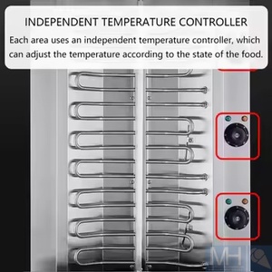 Máquina Shawarma de gas de 4 quemadores para restaurantes Uso doméstico y hoteles Máquina de rollo Shawarma de 220V con motor y motor nuevos o usados - Product Image 5