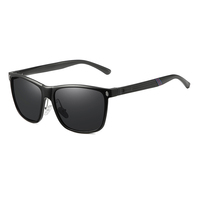 Lunettes de soleil carrées géométriques tendance, protection UV400, monture légère en acétate, lunettes de soleil polarisées pour hommes