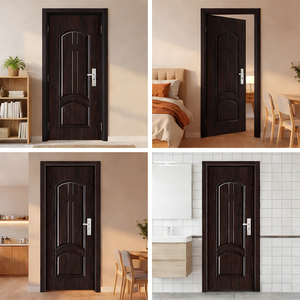 Portes Intérieures en <span class=keywords><strong>Bois</strong></span> Acier Modernes Insonorisées et Étanche Zy pour Entrée Principale Maison Appartement - Product Image 6