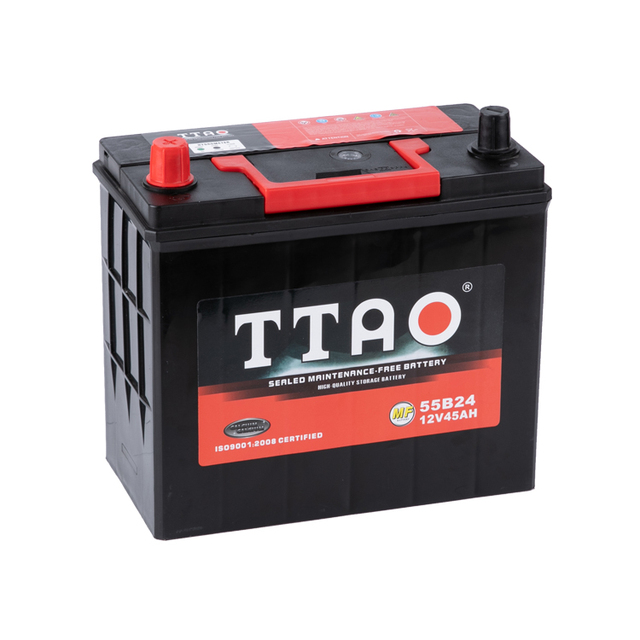 JIS Standard 55B24 NS60 MF Automotive Car Battery 12volt Storage Batteries 45AH