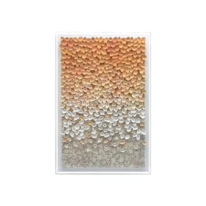 Quadro Moderno 3D Astratto Geometrico in MDF e Acrilico, Decorazione d'Interni Fatta a Mano - Product Image 2