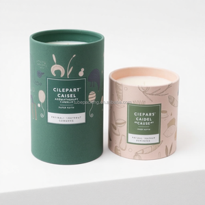 Cajas de Cartón para Velas con Estampado Personalizado, 100% Recicladas, Ecológicas, Biodegradables, Tubo de Cartón con Efecto Desvanecido, Tamaño Personalizado, Precio de Fábrica - Product Image 2