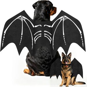 Poliéster Lujo Halloween Otros accesorios de ropa para mascotas Alas de murciélago negro Disfraz de perro Cosplay - Product Image 1