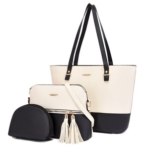 Borse a tracolla di grande capacità Set borse Tote borse a buon mercato da <span class=keywords><strong>donna</strong></span> borsa a basso prezzo all'ingrosso borsa <span class=keywords><strong>in</strong></span> <span class=keywords><strong>pelle</strong></span> da <span class=keywords><strong>donna</strong></span> - Product Image 4