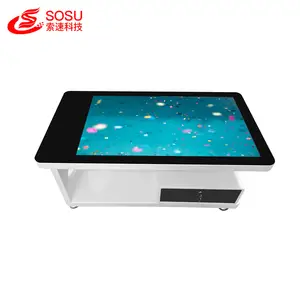 43 pulgadas táctil superior de mesa de pantalla táctil todo en una mesa con pantalla táctil Multi Media inteligente interactivo de