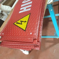 Bannière d'avertissement de danger réfléchissante double face personnalisée Impression de proximité de prise haute tension avec œillets Matériau réfléchissant