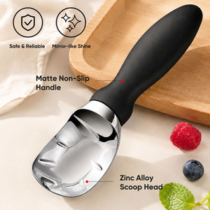 Cuchara para Helado de Aleación de Zinc con Mango Antideslizante, Cuchara Multiusos para Frutas y Albóndigas para Cocina Comercial, Hogar y Restaurante - Product Image 4