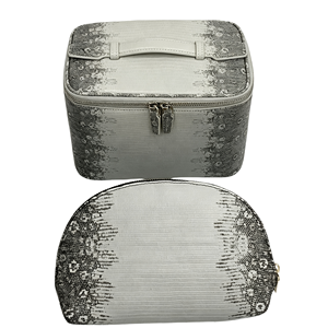Trousse de Maquillage en PU Effet Peau de Lézard, Imperméable, Sac de Voyage, Trousse de Toilette Haut de Gamme Personnalisée pour Femme - Product Image 4