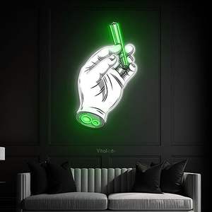 Vente directe d'usine, livraison directe <span class=keywords><strong>bon</strong></span> <span class=keywords><strong>marché</strong></span>, pas de MOQ, enseigne au néon personnalisée en acrylique imprimée UV, personnalisée pour la décoration de Noël, fête - Product Image 6