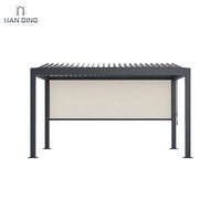 Pergola Bioclimatique en Aluminium à Toit à Lames Orientables Motorisé Étanche pour Jardin Extérieur Galician Isle