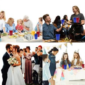 แก้วเย็นแบบใช้แล้วทิ้ง รีไซเคิลได้ ทนทาน ย่อยสลายได้ ปลอดสาร BPA ปลอดสาร PFAS เป็นมิตรกับสิ่งแวดล้อม ผลิตจาก PET/PLA บรรจุ 50 ใบ ป้องกันการรั่วซึม เหมาะสำหรับงานปาร์ตี้ - Product Image 1