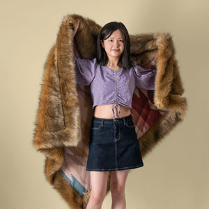 Производитель, оптовая продажа, искусственный длинный ворс, мех лисы 6 см, плюшевый мех из искусственного лисьего меха, ткань для одежды, пальто, куртка, ремесло - Product Image 6