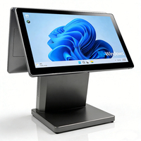 Sistema POS de Doble Pantalla DC-G3 para Tiendas y Restaurantes con CPU Intel I5, Sistema Operativo Windows, Pantalla Táctil Capacitiva, 1 Año de Garantía