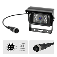 Cámara de Visión Trasera Profesional AHD 1080P con 18 LED IR Visión Nocturna 115 °   Cámara de Visión Trasera para Camión, Gran Angular, Impermeable IP68