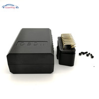 Right Angel 90 grad Gloden Plating Pin J1962/OBD OBDII 16 pin Male Connector Plug mit obd gehäuse, OBD Cover OBD Case