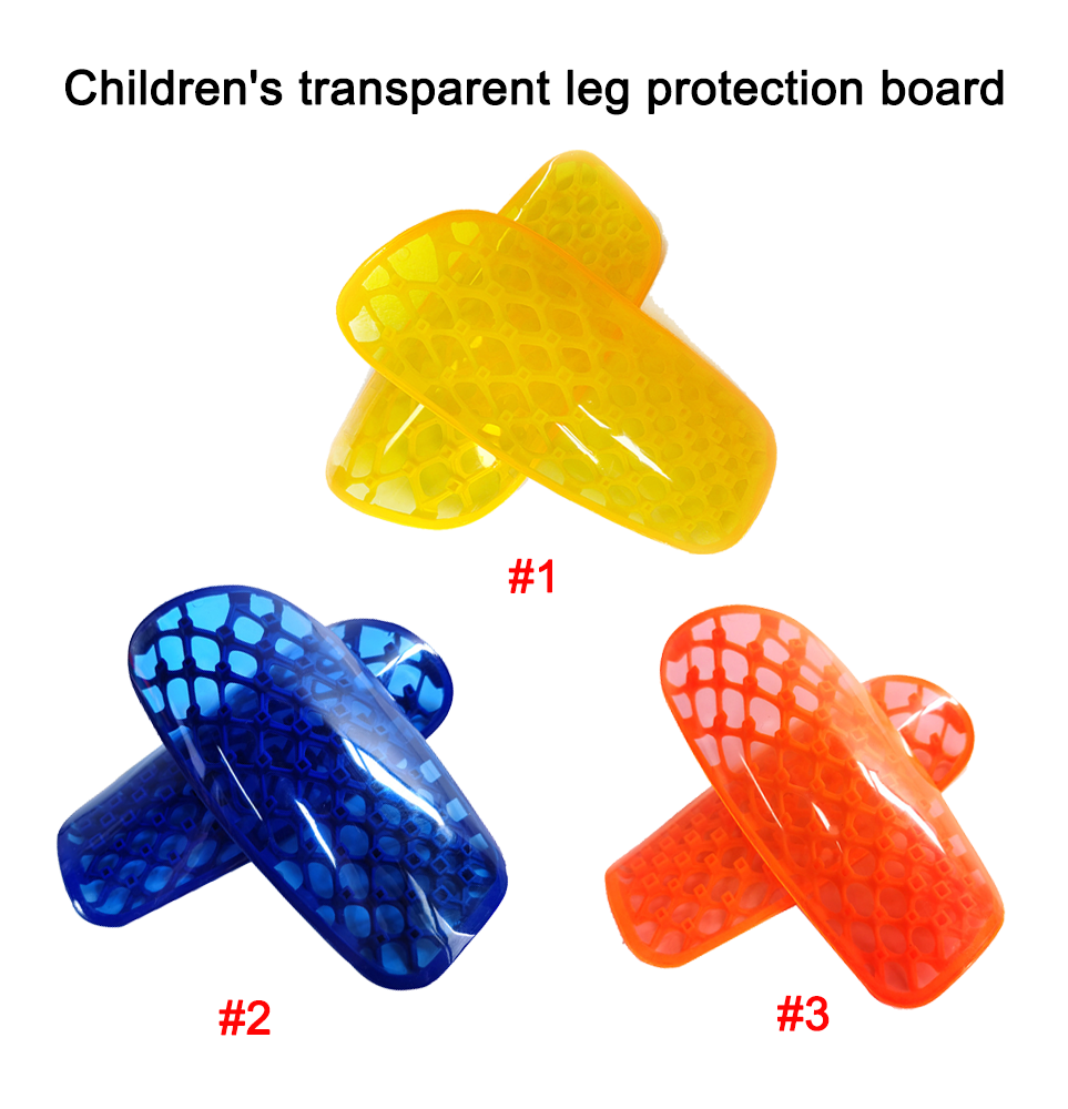 Planche de protection des jambes transparente pour enfants