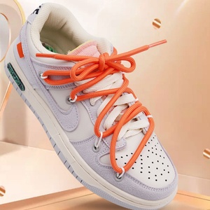 Lacets ronds en polyester de 5 mm de longueur personnalisée, couleur unie, pour chaussures de papa, chaussures de basketball, bottes Martin, baskets classiques avec sacs - Product Image 2