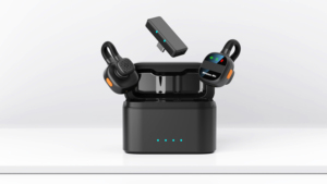 ไมโครโฟนไร้สายแบบหนีบปกเสื้อประสิทธิภาพสูง พร้อมเทคโนโลยีลดเสียงรบกวน สำหรับการถ่ายทอดสด บันทึกวิดีโอ วัสดุทำจากพลาสติก - Product Image 6