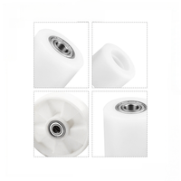 Roues de support de remplacement en nylon durables et résistantes à l'usure pour gerbeurs manuels, disponibles en plusieurs tailles, pour divers gerbeurs manuels