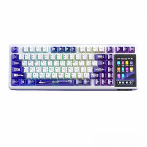 Teclado Mecánico AULA Tarantula L99 con Retroiluminación RGB, Ritmo Musical, Pantalla Táctil <span class=keywords><strong>LPS</strong></span> de 3.98 Pulgadas, Inalámbrico 2.4, Tres Modos de Juego - Product Image 1