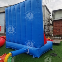 Cible de tir gonflable personnalisée avec velcro, fabriquée en Chine, avec combinaisons en velcro, mur de velcro pour la cour, jeu de mur gonflable en velcro