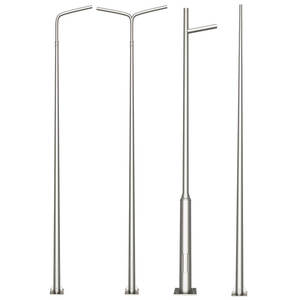 <b>Octagonal</b> <b>Steel</b> Street <b>Light</b> <b>Pole</b> with Hot Dip Galvanized Finish for City Road and Highway Lighting Project - Product Image 4