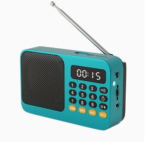 Portable <b>Speaker</b> With Rechargeable Battery Wireless Full-Range Audio Plastic Cabinet Indoor Use - Product Image 5