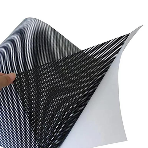 Glass Door and Window See Through One Way Vision Mesh Point Sticker for Build Decoration and Advertising