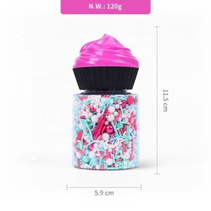 Hot Pink Metallic Super Shining Sugar Rods Solid Love Confeti Ingrediente para hornear Cake Sprinkles Decoraciones para botella de pastelería - Product Image 3