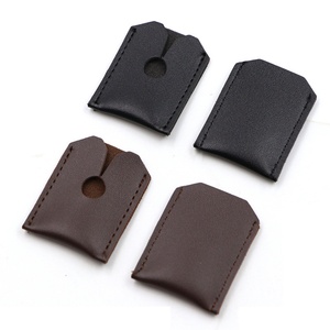 Men's Vintage Genuine Leather Razor <b>Case</b> with Protective Cover for Travel <b>Makeup</b> & Kitchen Storage No Closure - Product Image 4