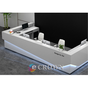 <strong>Ambrosial</strong> Reception for Sale Smoothie Mdf Registration Design Cashier Desk Design OEM - Product Image 2