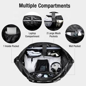 Bolsa de deporte al aire libre portátil con logotipo personalizado y bolsa de viaje con cierre de cremallera, bolsa de lona de viaje <span class=keywords><strong>para</strong></span> entrenamiento con compartimento <span class=keywords><strong>para</strong></span> zapatos - Product Image 4