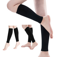 Chaussettes de compression noires de haute qualité 15-20 mmHg, 20-30 mmHg, 30-40 mmHg à compression graduée pour le soutien des veines variqueuses et la récupération de la circulation