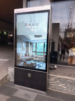 Pantallas LCD de Señalización Digital de 55 Pulgadas con Soporte de Piso, Tótem Publicitario