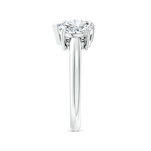 <b>Two</b> <b>Stone</b> <b>Ring</b> IGI Certificated 18K Solid Gold Fancy Engagement Fine Jewelry Women Anniversary Gift - Product Image 3