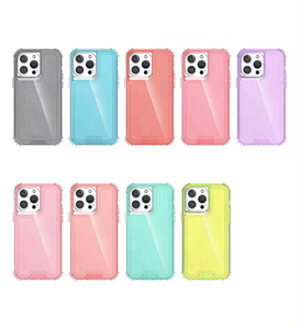 Custodia per telefono glitterata traslucida all'ingrosso 3 in 1 tinta unita per <span class=keywords><strong>iPhone</strong></span> <span class=keywords><strong>13</strong></span> 14 15 plus 16 pro cover per telefono paraurti antiurto - Product Image 6