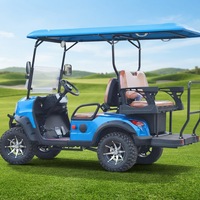 Voiture de golf vintage 60V à longue portée avec sièges réglables, commande intelligente, pour complexe hôtelier, jardin, dune, aéroport, buggy sportif, voiturette de club