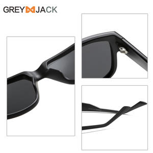Lunettes de soleil polarisées carrées unisexes Grey Jack KG2558 TR Frame Protection UV400 Noir - Product Image 2