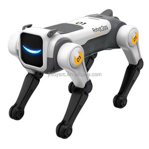 Cane Robot RC Intelligente <span class=keywords><strong>AI</strong></span> 2.4G con Controllo Vocale, Programmazione Smart, Musica, Danza, Luci LED, Acrobazie e Interattività - Product Image 1