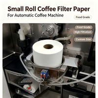 Hoogdoorlatend, milieuvriendelijk, wegwerpbaar koffiefilterpapier van 10 cm, 350 m/rol, kleine rol, voor restaurants, hotels en koffieverbruiksartikelen