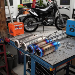 Nhà máy trực tiếp mới không gỉ chiên hệ thống ống xả cho xe máy sửa đổi SC đường phố đuôi họng mufflers - Product Image 5