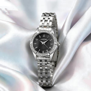 Montre pour femmes en cristal de haute beauté, élégante et délicate, montre-bracelet à quartz pour femmes - Product Image 4