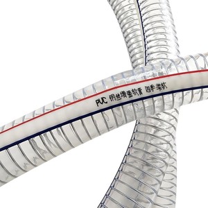 PVC Spiral Suction Pipe 200mm Transparent Water Pump Hose For Oil Plastic Particles - Product Image 5
