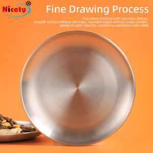 Fabrika Çıkışı Özel Tasarım Çevre Dostu Paslanmaz Çelik Evcil Hayvan Mama Kabı Kaymaz ve Köpek Mama Kabı - Product Image 4