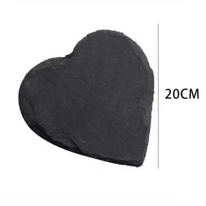 2025 nouvelles idées de produits personnalisés forme de coeur <span class=keywords><strong>noir</strong></span> naturel Rock chaleur caboteur ensemble matériel d'<span class=keywords><strong>ardoise</strong></span> Durable pour l'utilisation de la <span class=keywords><strong>peinture</strong></span> - Product Image 4
